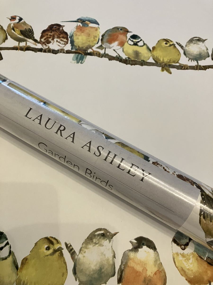 ローラアシュレイ　壁紙　1ロール 未開封　Laura Ashley　ガーデンバード　輸入壁紙　ウォールペーパー_画像2