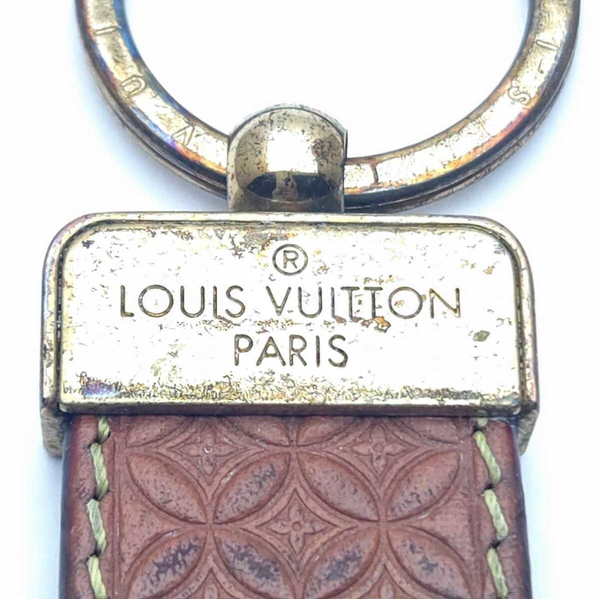 porutokre Dragon n монограмма цветок брелок для ключа Louis Vuitton LOUIS VUITTON память B7-30
