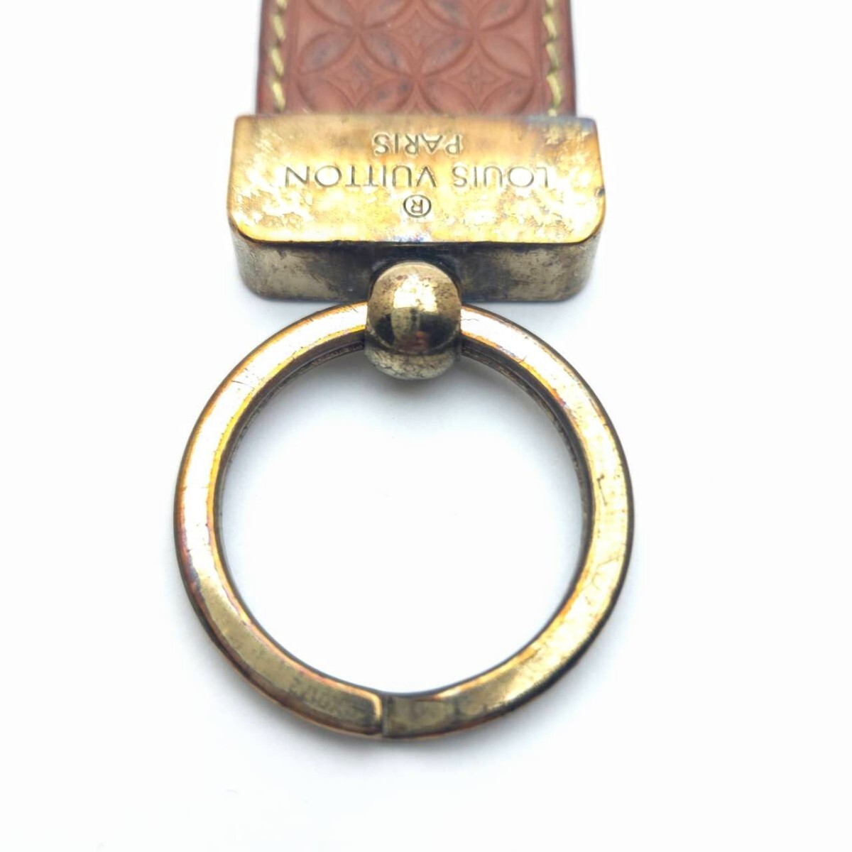 porutokre Dragon n монограмма цветок брелок для ключа Louis Vuitton LOUIS VUITTON память B7-30