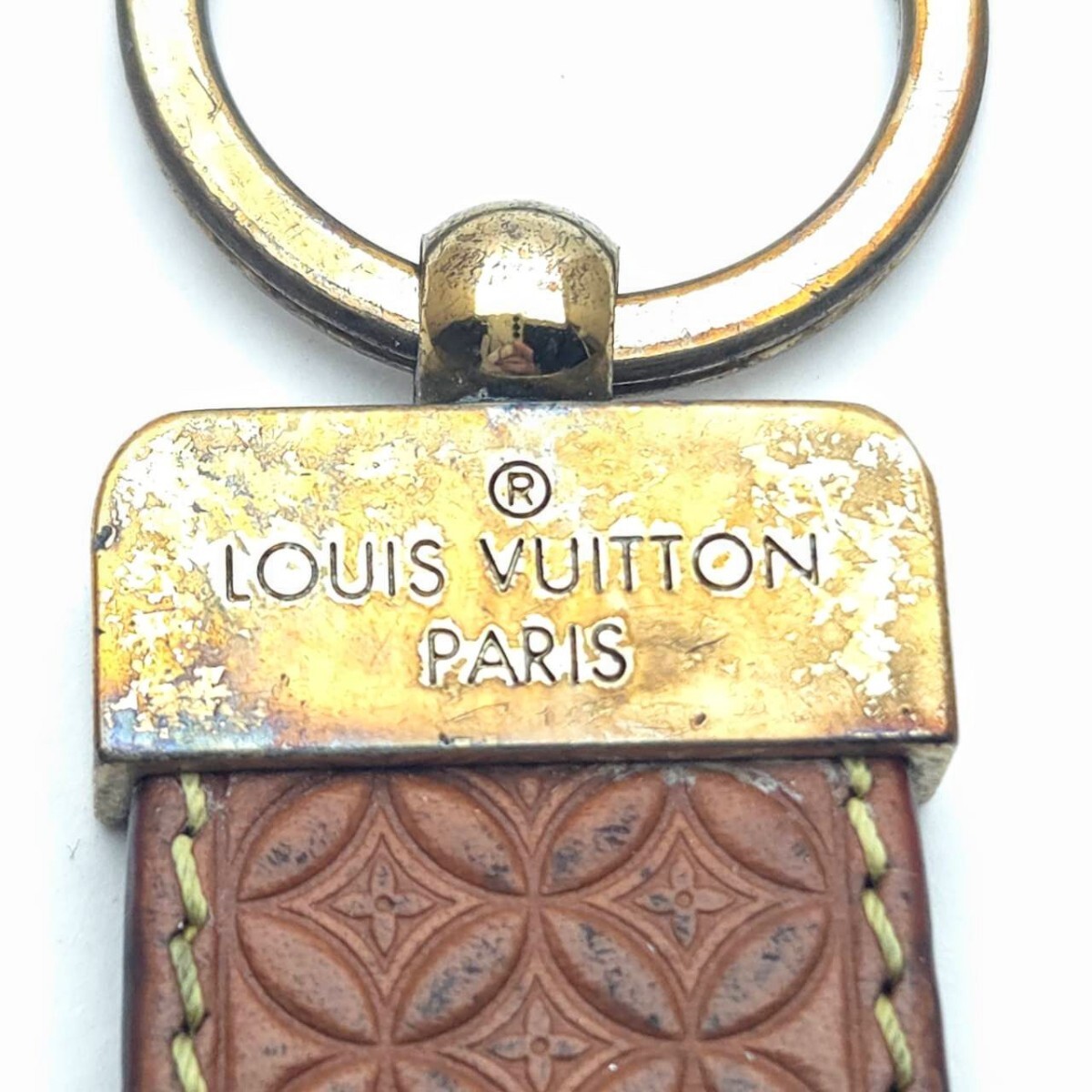 porutokre Dragon n монограмма цветок брелок для ключа Louis Vuitton LOUIS VUITTON память B7-30