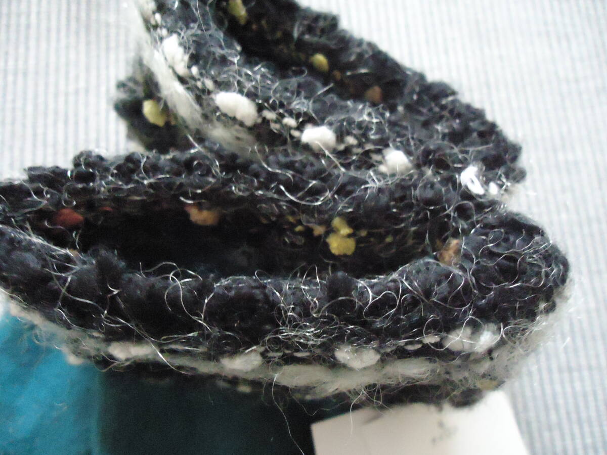 ★かがわの手袋★デザインカフス★ウール★新品★グリーン★日本製★_画像3