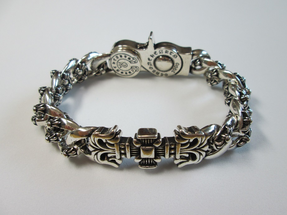 ブレスレット バングル シルバー チェーン クロス フラワー 十字架 ワイルド ヴィンテージ風 韓国_画像2