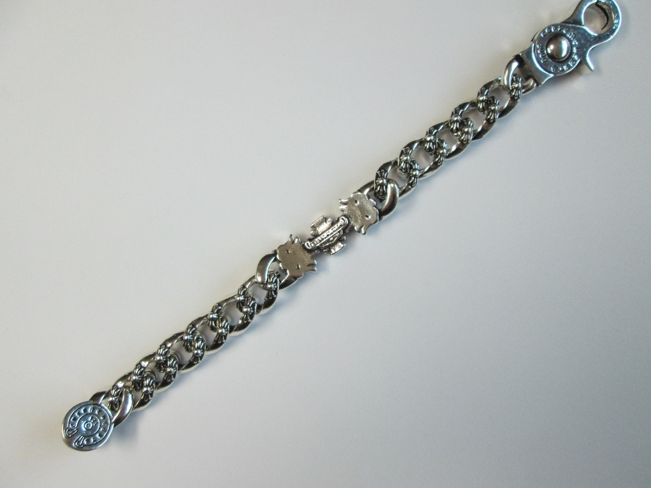 ブレスレット バングル シルバー チェーン クロス フラワー 十字架 ワイルド ヴィンテージ風 韓国_画像6