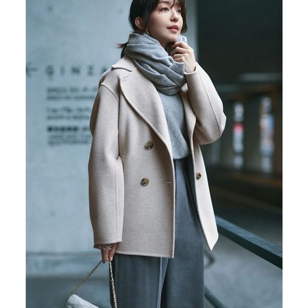 23区大きいサイズ46松島花さん着【洗える】ピュアカシミヤドルマンスリーブニット_画像6