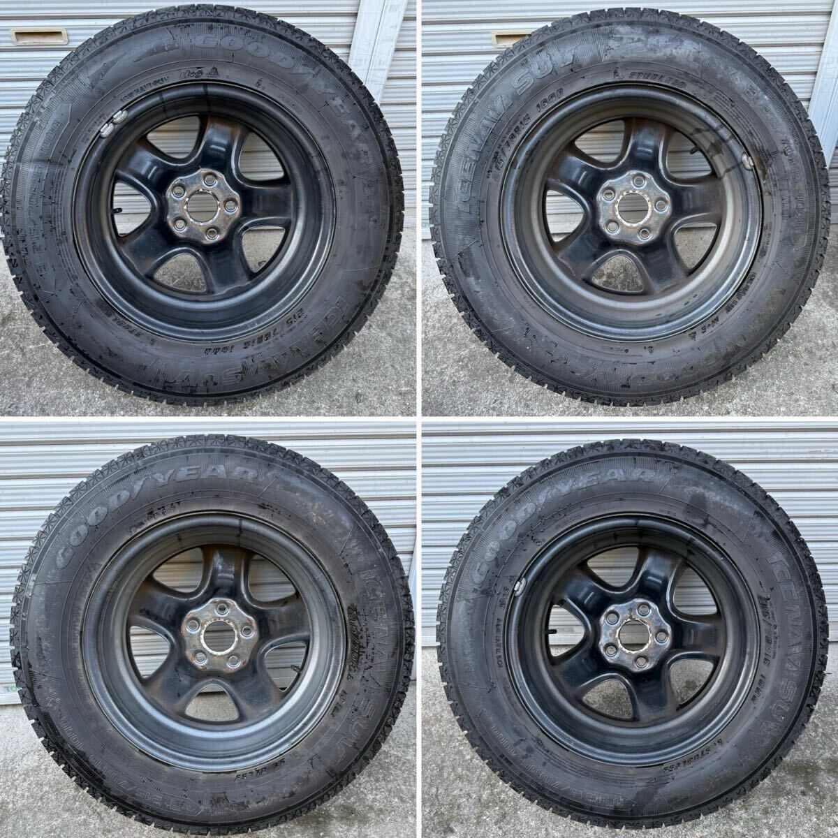 колесо есть зимние шины 215/70R16 Goodyear Ice навигация 2015 год производство 6.5J PCD114.3 5 дыра RAV4 Harrier Vanguard