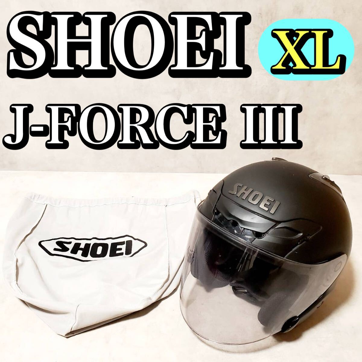 SHOEI J-FORCE III J-FORCE3 матовый черный шлем XL 61cm J сила 3