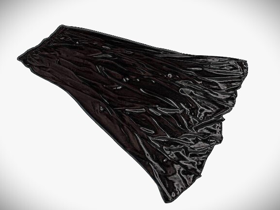 光沢 ブラック 表も裏もツルツル 超とろみ感 トロトロ ストレッチ スカート ペチコート L~XLサイズ コスプレ フェチ_画像4