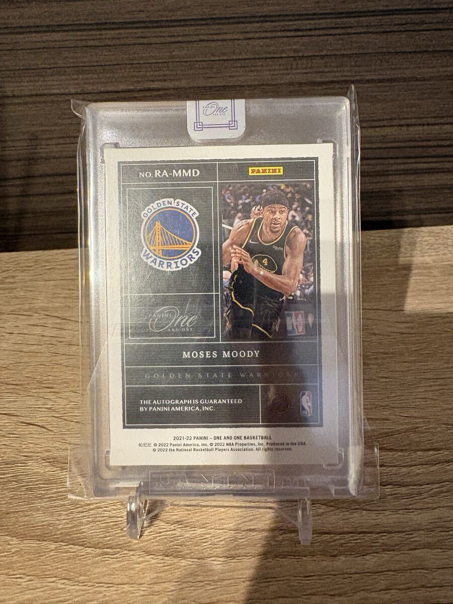 2021-22 One and one Moses Moody RC auto NBA карта автограф автограф карта mo-zes moody 