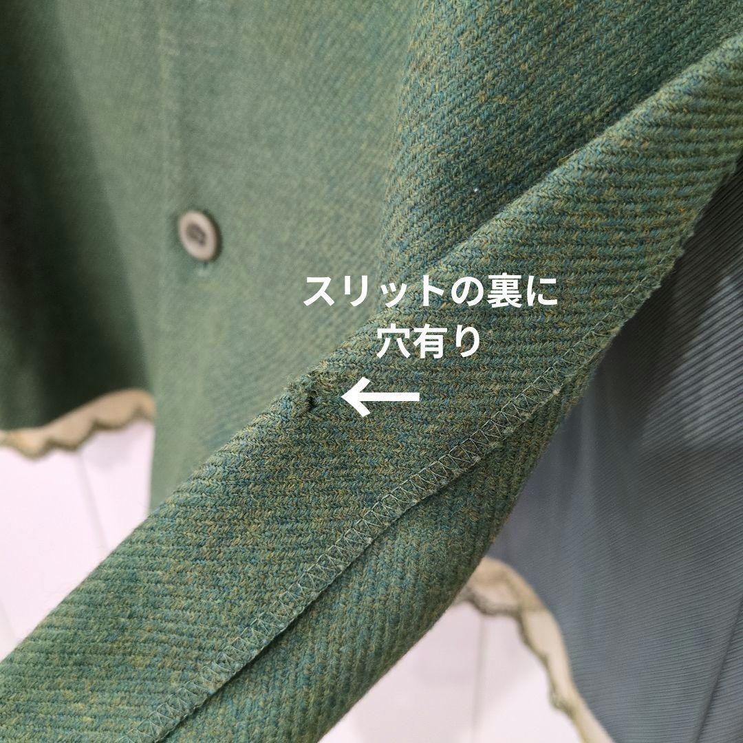 CROLLA クローラ タイトスカート 裾レース スリット グリーン 38_画像4