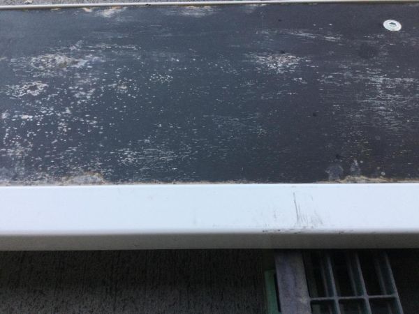 いすゞエルフ 新車外し サイドアオリ左 白 W3515mm*H398mm 厚み35mm 傷・汚れ有【発送不可】_画像10