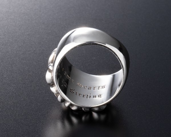 シルバー925 リング メンズ レディース クロス フローラル キーパーリング 指輪 アクセサリー 38_画像6
