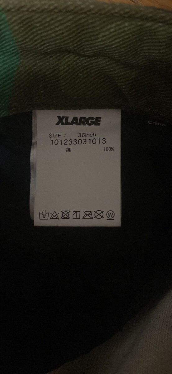 X-LARGE エクストララージ パッチワーク 迷彩ワークパンツ 36inch_画像4