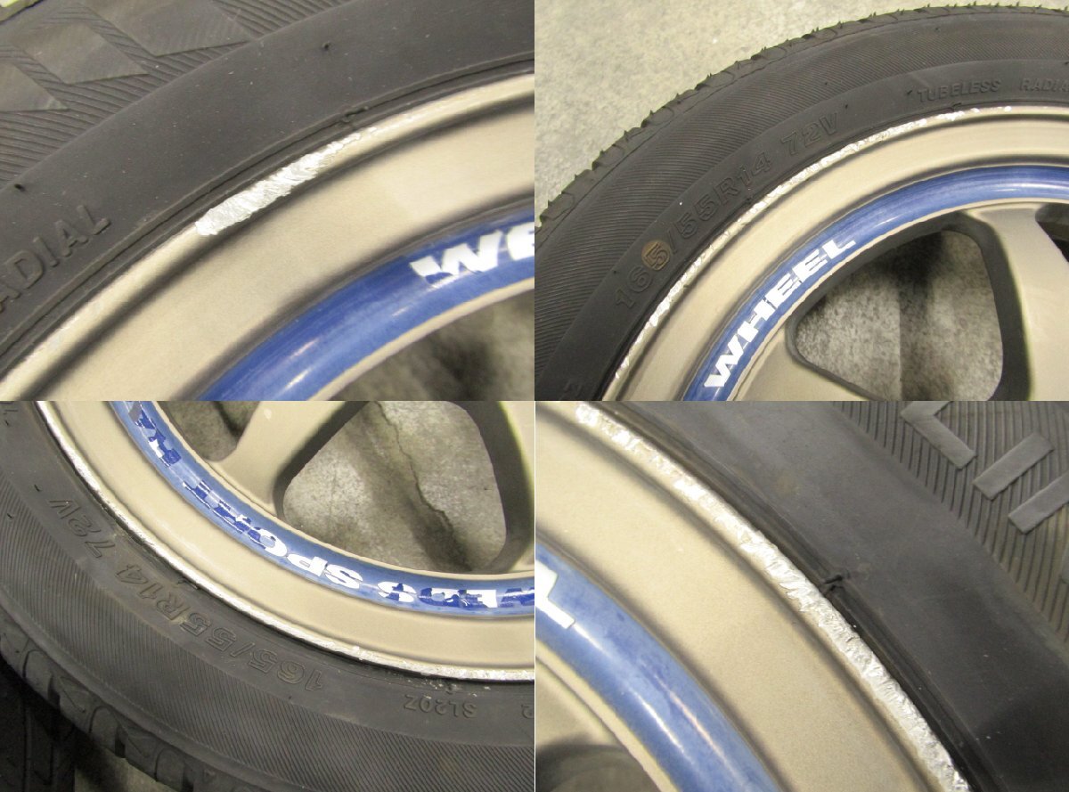 [ дом частного лица рассылка не возможно ][11V+EE0] Weds sports Weds Sport рейсинг 14×5J+43 100-4H[ шина ]SEIBERLING SL201 165/55R14 72V 4шт.