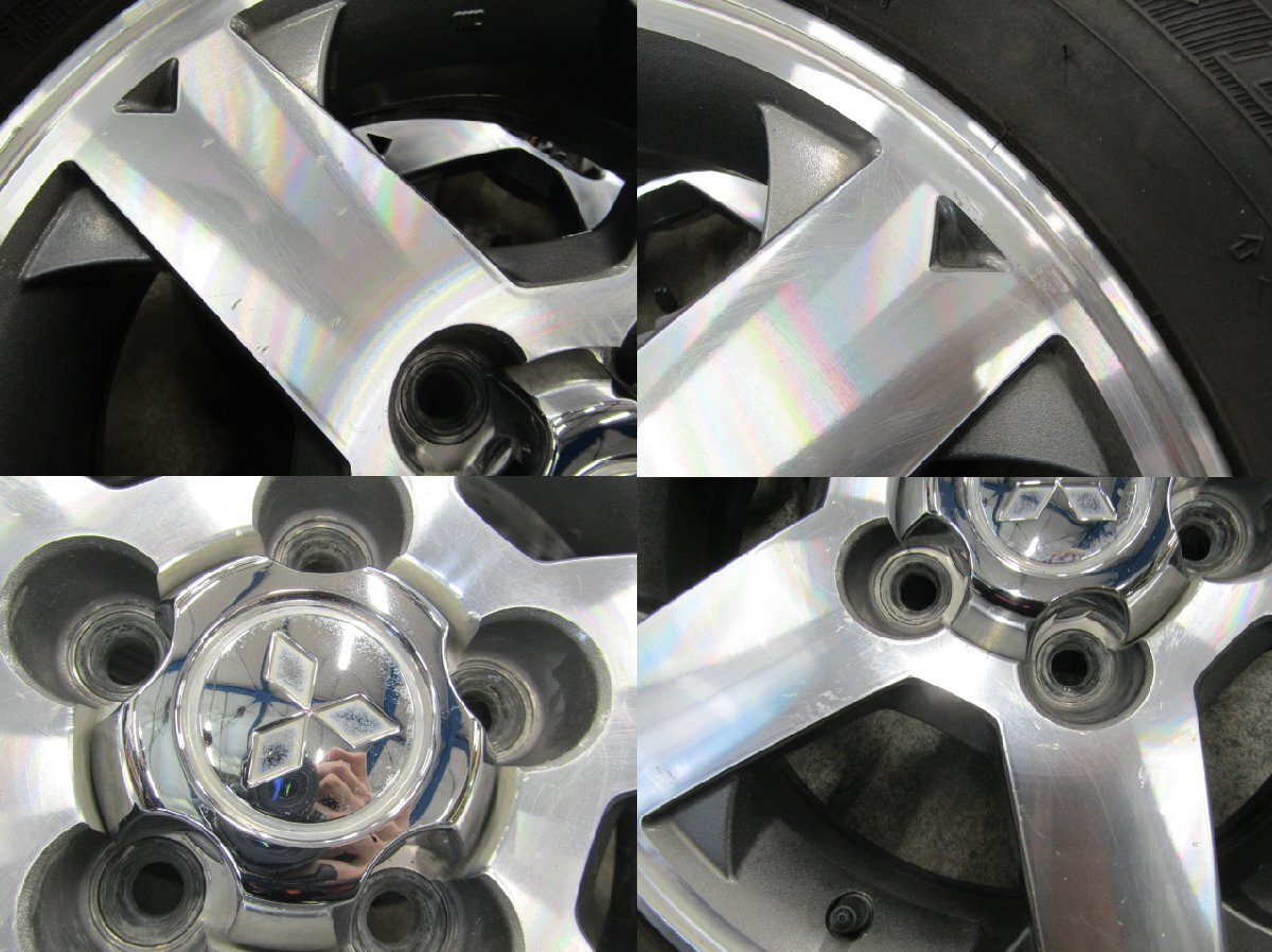 【個人宅配送不可】[21V+EE0] 三菱 パジェロミニ 純正 15×5.5J+46 114.3-5H【タイヤ】ダンロップ WINTER MAXX 195/70R15 106/104L LT 4本_画像4