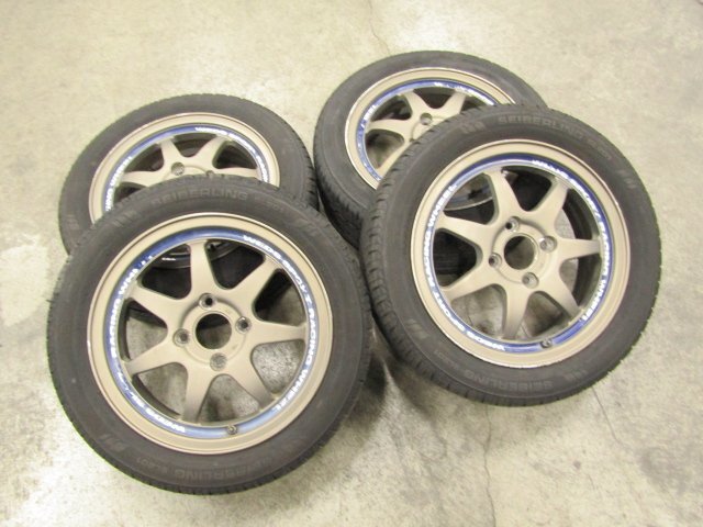 [ дом частного лица рассылка не возможно ][11V+EE0] Weds sports Weds Sport рейсинг 14×5J+43 100-4H[ шина ]SEIBERLING SL201 165/55R14 72V 4шт.