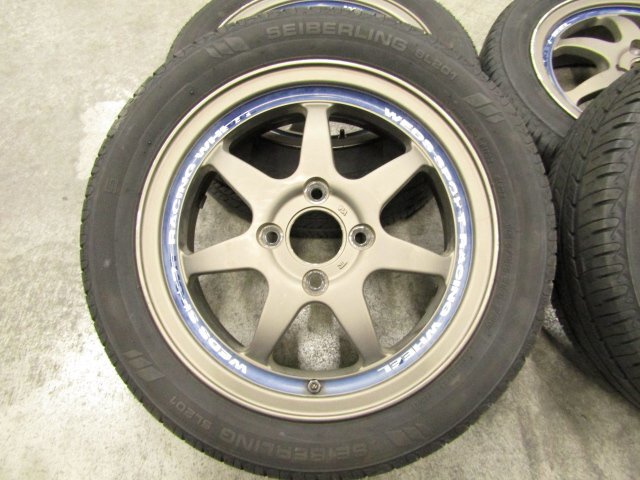 [ дом частного лица рассылка не возможно ][11V+EE0] Weds sports Weds Sport рейсинг 14×5J+43 100-4H[ шина ]SEIBERLING SL201 165/55R14 72V 4шт.