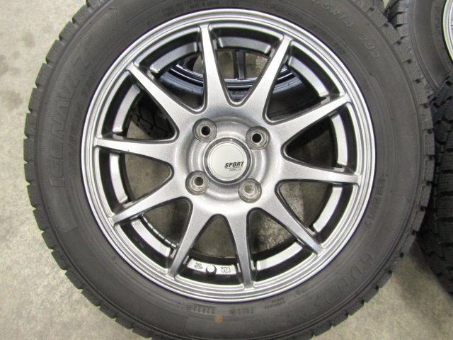 【個人宅配送不可】[23V+EE0] イエローハット SPORT ABLIA 14×4.5J+45 100-4H【タイヤ】グッドイヤー ICE NAVI 7 165/65R14 79Q 4本_画像3