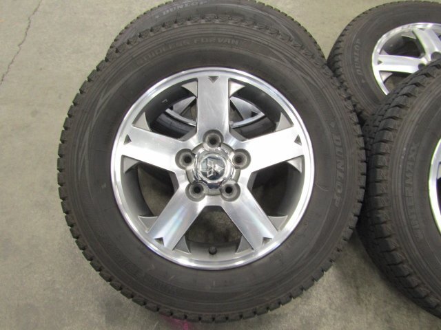 【個人宅配送不可】[21V+EE0] 三菱 パジェロミニ 純正 15×5.5J+46 114.3-5H【タイヤ】ダンロップ WINTER MAXX 195/70R15 106/104L LT 4本_画像3