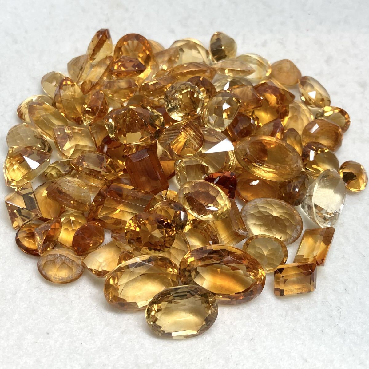 ◆天然シトリンおまとめ501ct◆n 約100.2g ルース 裸石 宝石 ジュエリー jewelry citrine 黄水晶 w3つ48_画像4