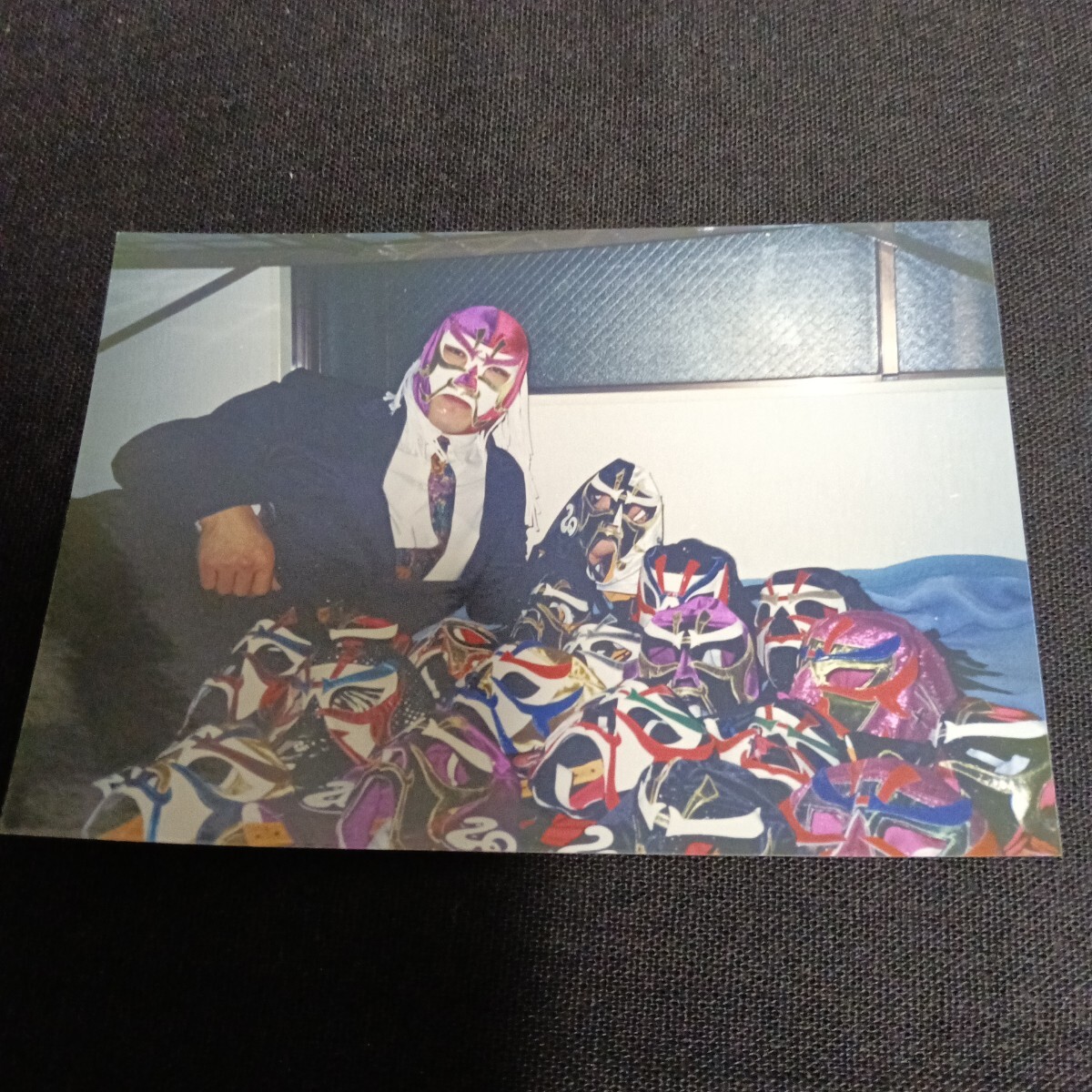 プロレスマスクマンファン必見　スペル・デルフィン＆ザ・グレート・サスケ生写真３枚セット_画像1