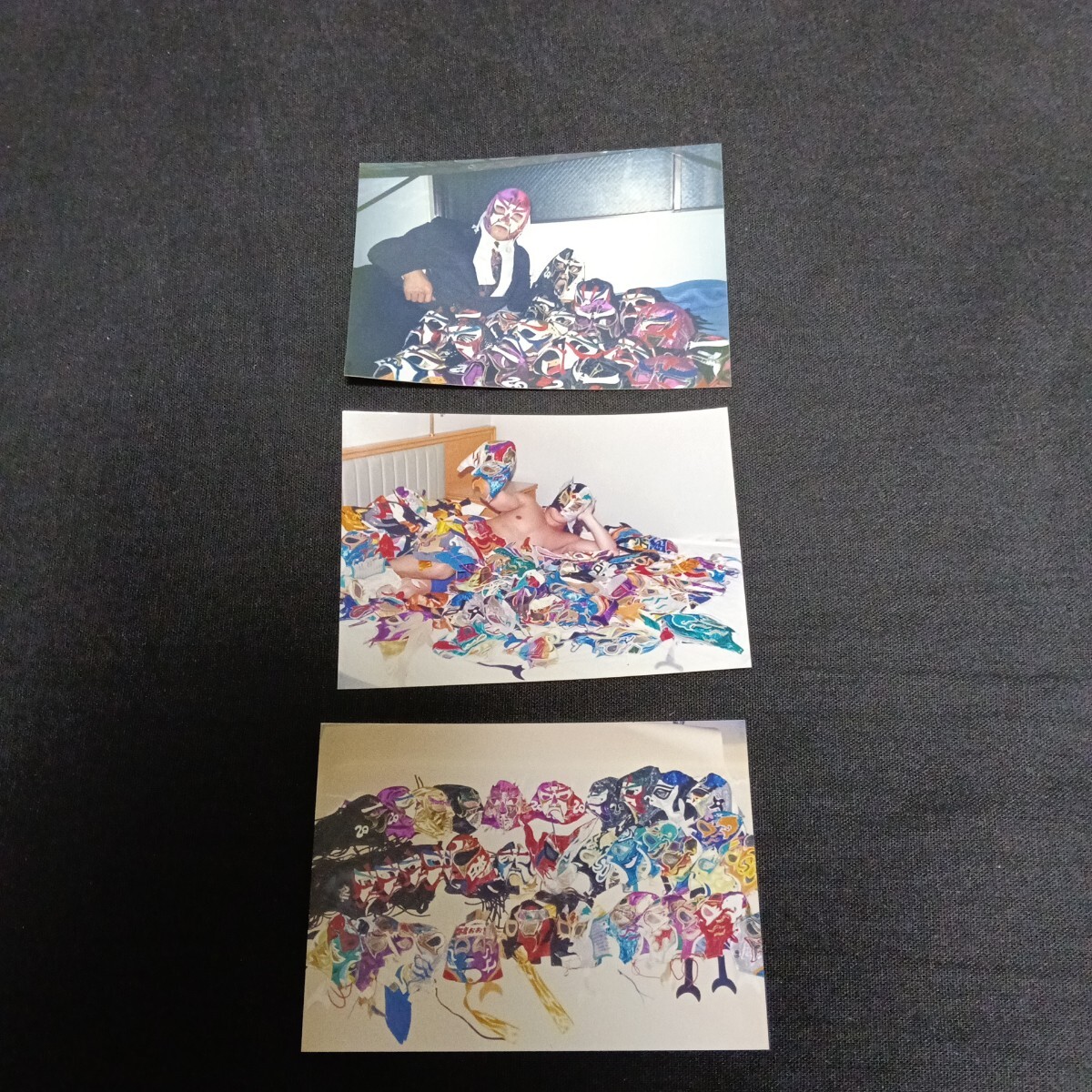 プロレスマスクマンファン必見　スペル・デルフィン＆ザ・グレート・サスケ生写真３枚セット_画像4