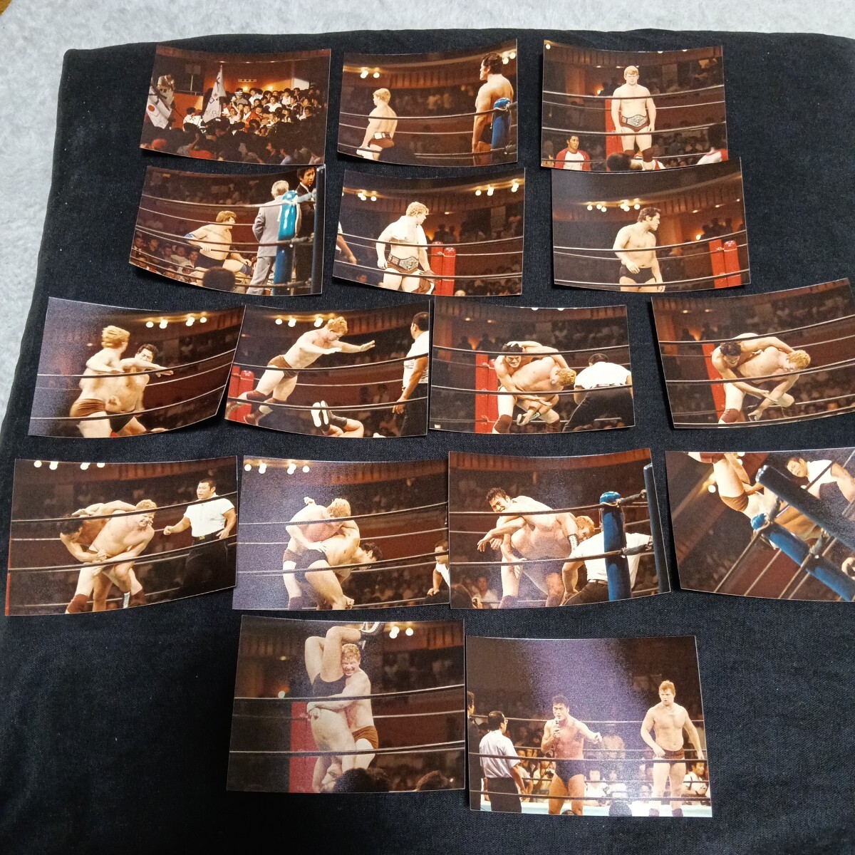 貴重生写真 1980年8月22日 東京・品川プリンスホテル アントニオ猪木VSボブ・バックランド 17枚セット_画像1