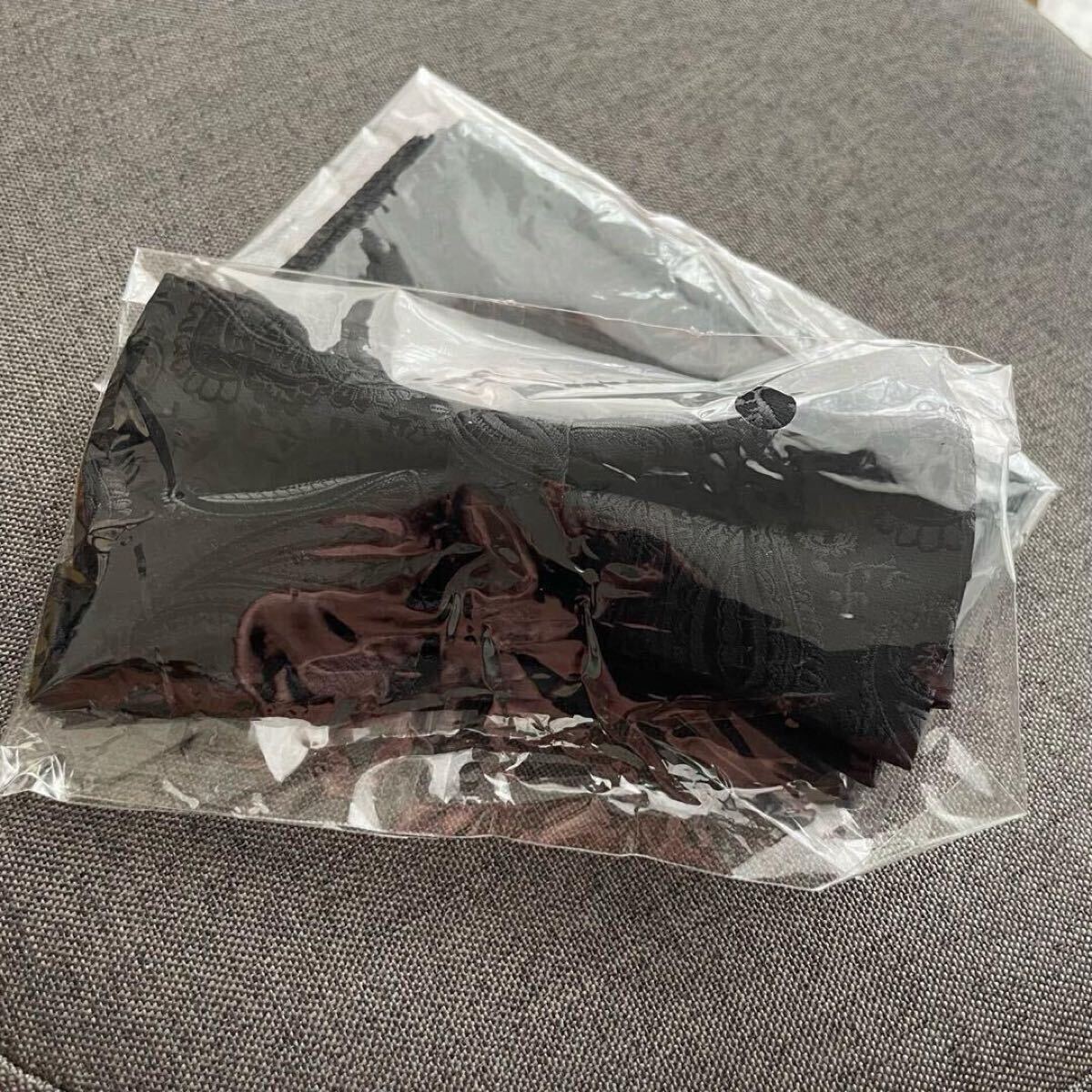 蝶ネクタイ ブラック 黒 ペイズリー シンプル おしゃれ 結婚式 パーティー発表会 パーティー フォーマル 同窓会 スーツ ハンカチ_画像8