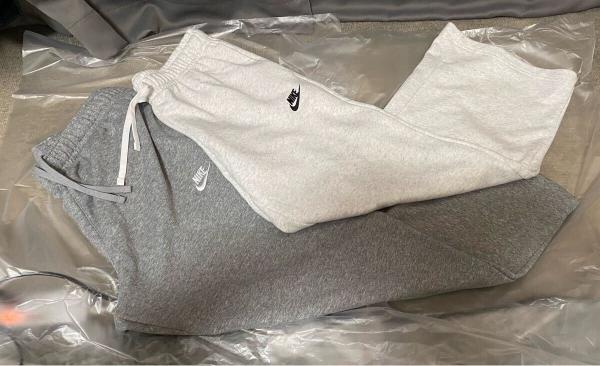ナイキ未使用 スウェットパンツ BV2714 063 グレー 2XL FB2728 040 XL ホワイトグレー 2本まとめ売り_画像1