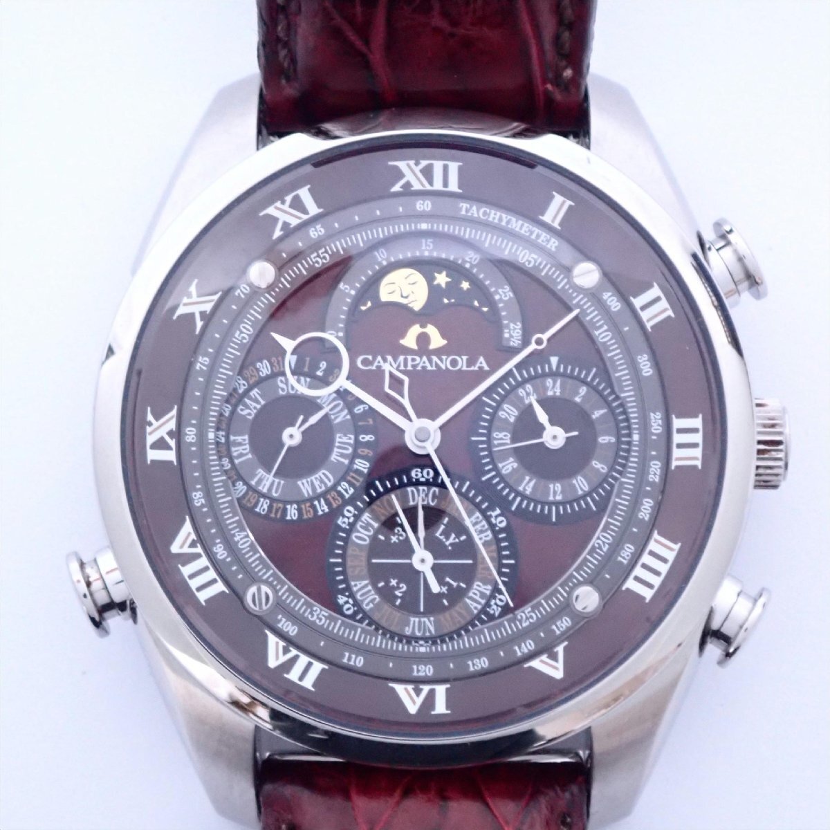 1円【ジャンク】CITIZEN シチズン/カンパノラ グランドコンプリケーション 深緋/AH4080-012/62_画像2