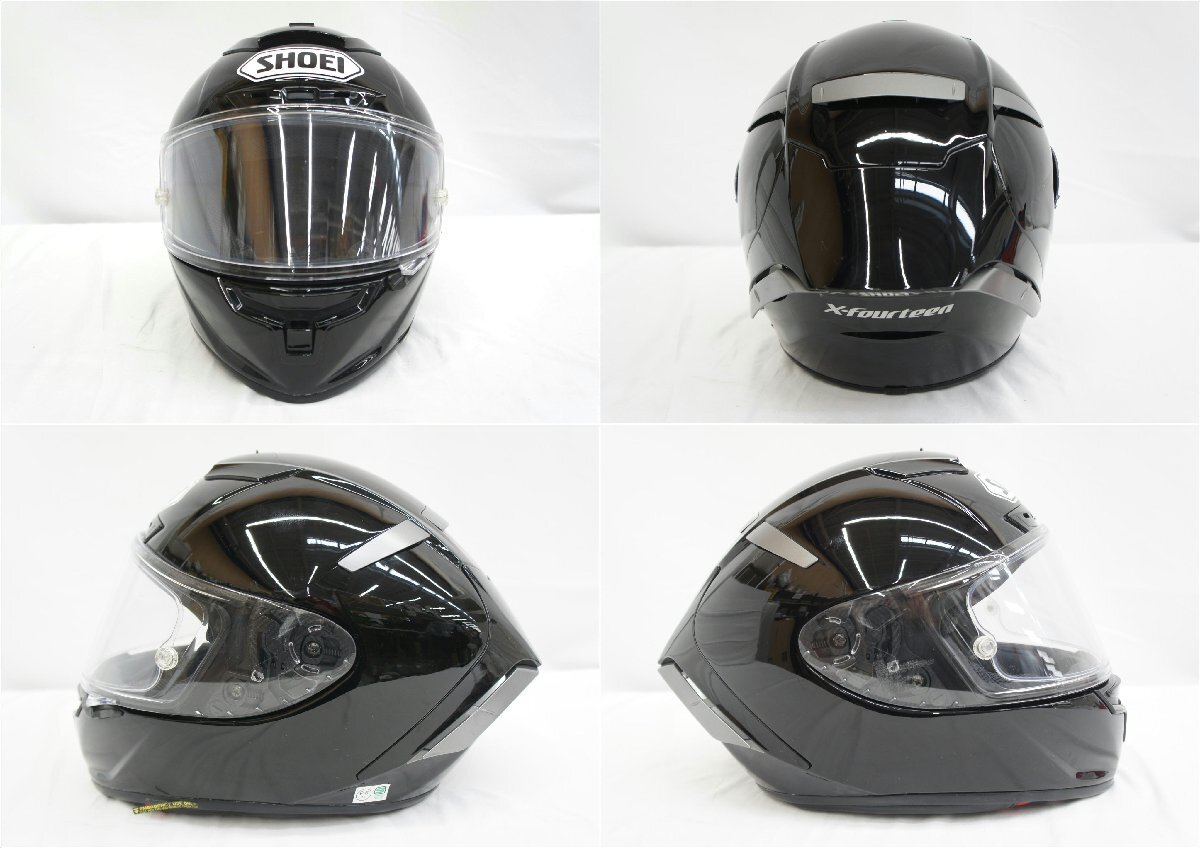 1 иен [ в общем б/у ]SHOEI шоу ei/X-fourteen full-face шлем S размер /05