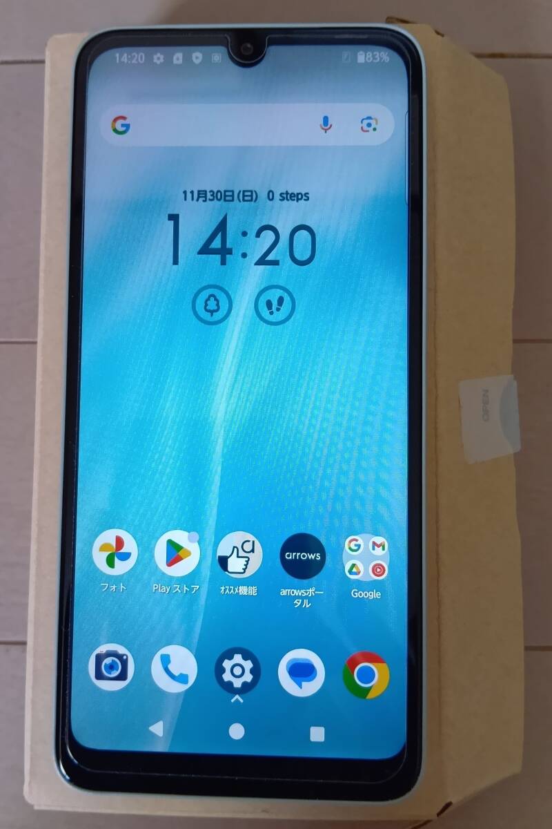 arrowsWe2 M07 128GB ライトブルー　楽天版　中古_画像1