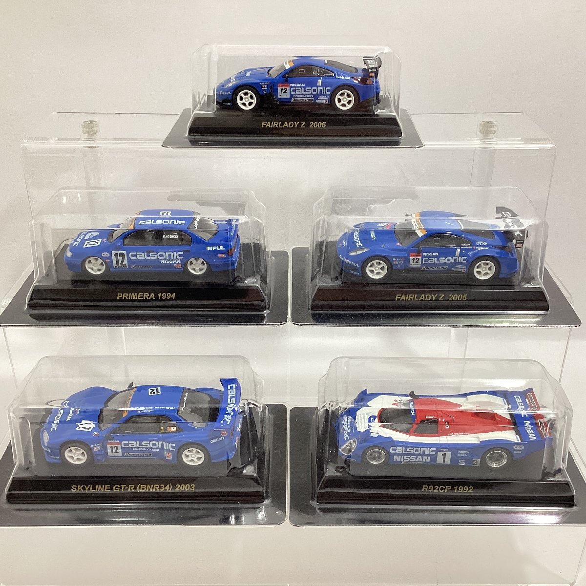  Kyosho 1/64 Calsonic миникар коллекция все 10 вид R92CP Skyline GT-R BNR32 и т.п. не использовался 