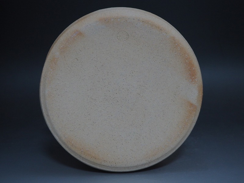 C0677 萩焼 城山窯 金子信彦 作 水指 共箱付 ☆ 茶道具 抹茶器 抹茶道具 茶懐石 茶事 萩水指 塗蓋 陶器 作家物 在銘 陶印 美品 良品 無傷_画像8