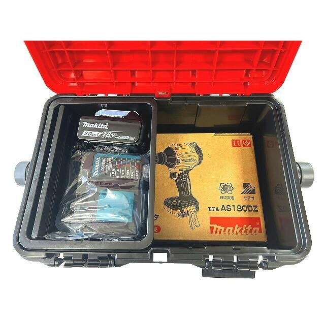 マキタ 18V 充電式エアダスター AS180DZ 本体＋バッテリーBL1830B＋充電器DC18WC＋RING STARケース＋ノズル・アタッチメント各種_画像3