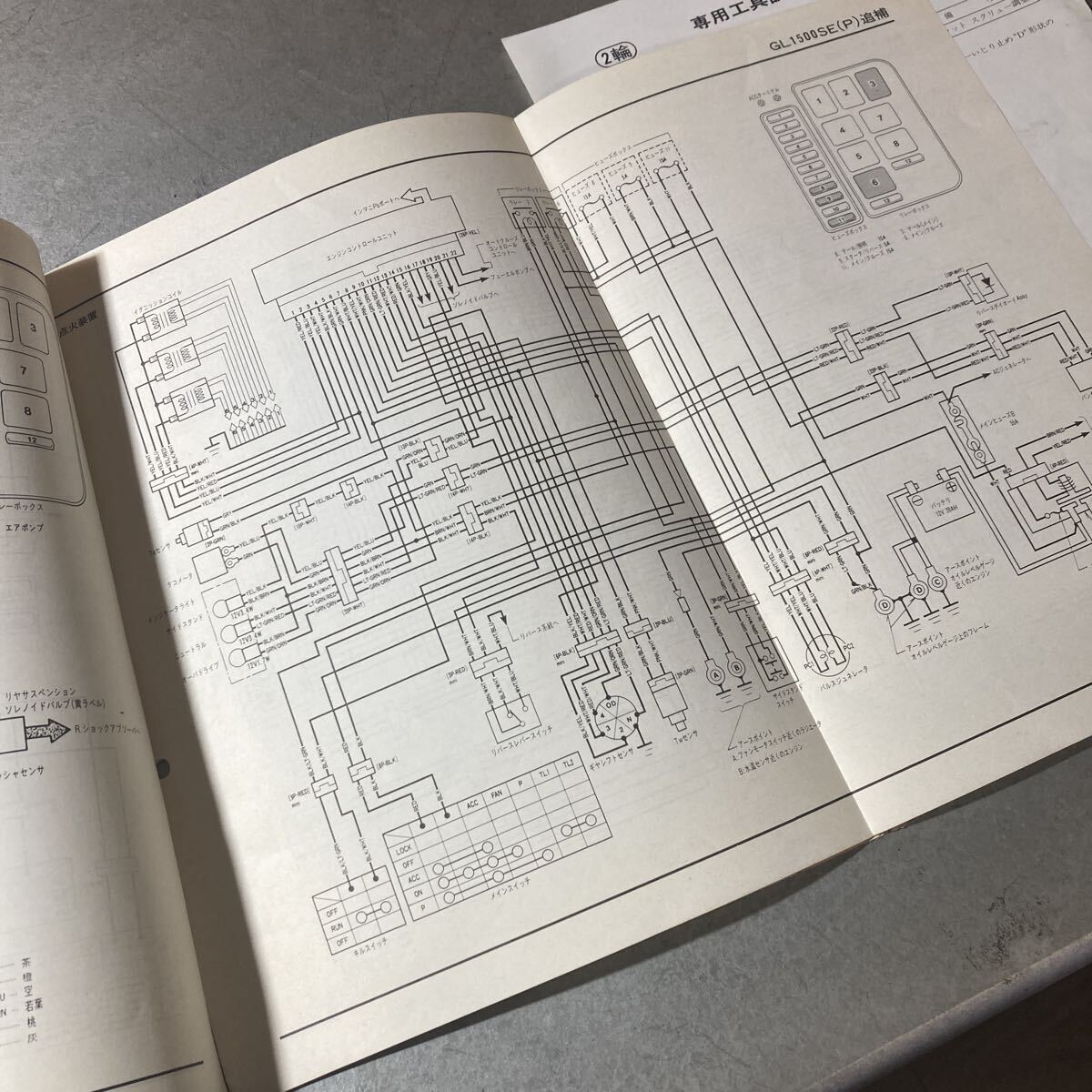  Honda Goldwing GL1500 SE руководство по обслуживанию приложение (J~N)