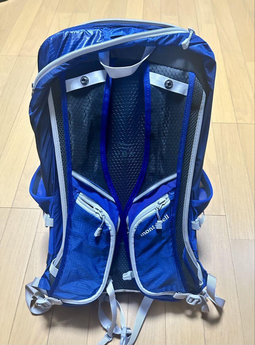 モンベル　サイクールパック 20　＃1130581　色；ブルー　補修あり_画像2