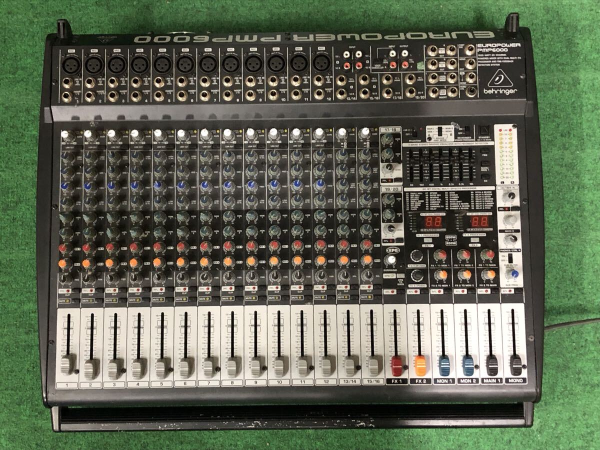 ベリンガー EUROPOWER PMP6000 中古 BEHRINGER ミキサー パワードミキサー_画像2