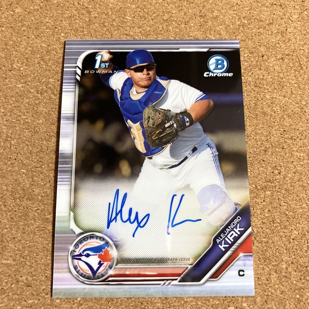 Topps 1st Bowman Chrome Autoare рука ro* машина kAlejandro Kirk автограф автограф прямой документ .MLB