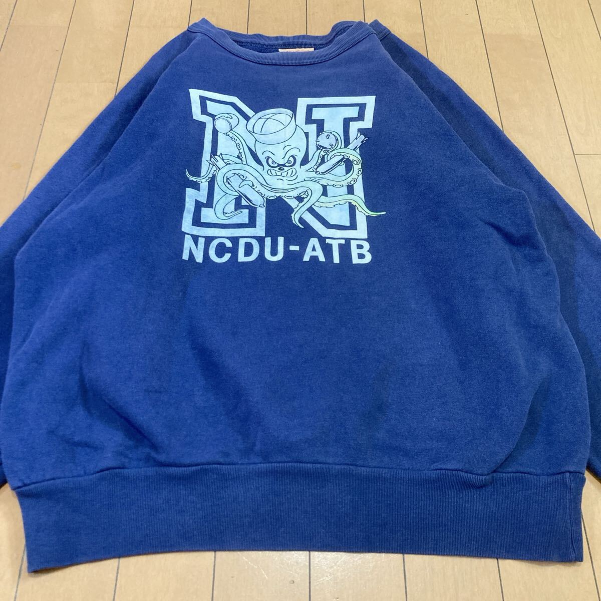 [ хорошая вещь ]Pherrow's Fellows octopus NAVY тренировочный L тренировочный темно-синий 90s The Real McCoy's American Casual Vintage короткий длина 