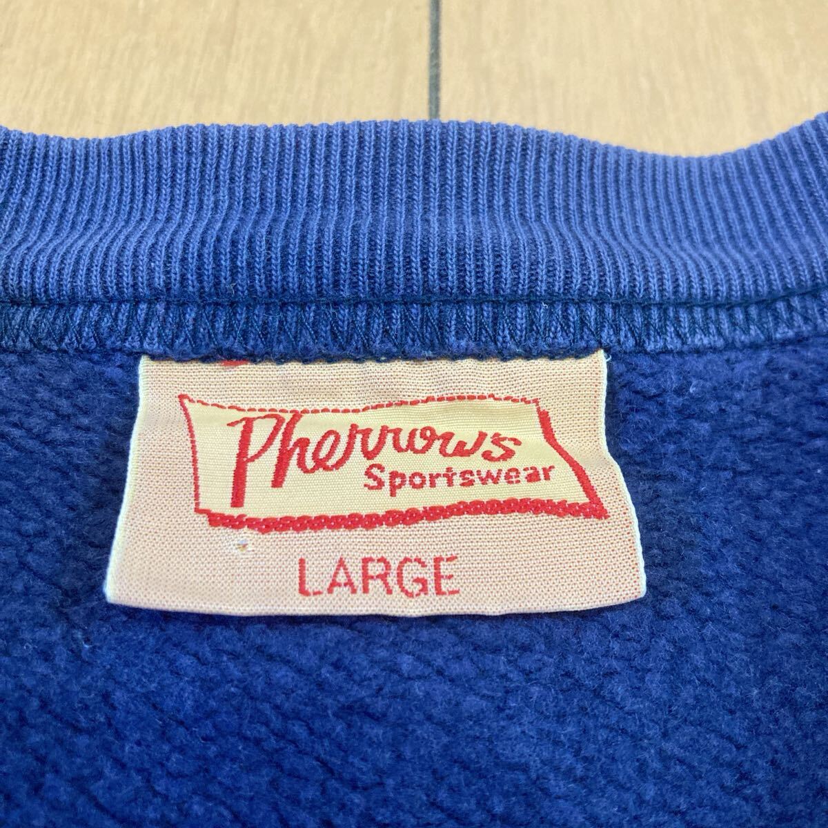 [ хорошая вещь ]Pherrow's Fellows octopus NAVY тренировочный L тренировочный темно-синий 90s The Real McCoy's American Casual Vintage короткий длина 