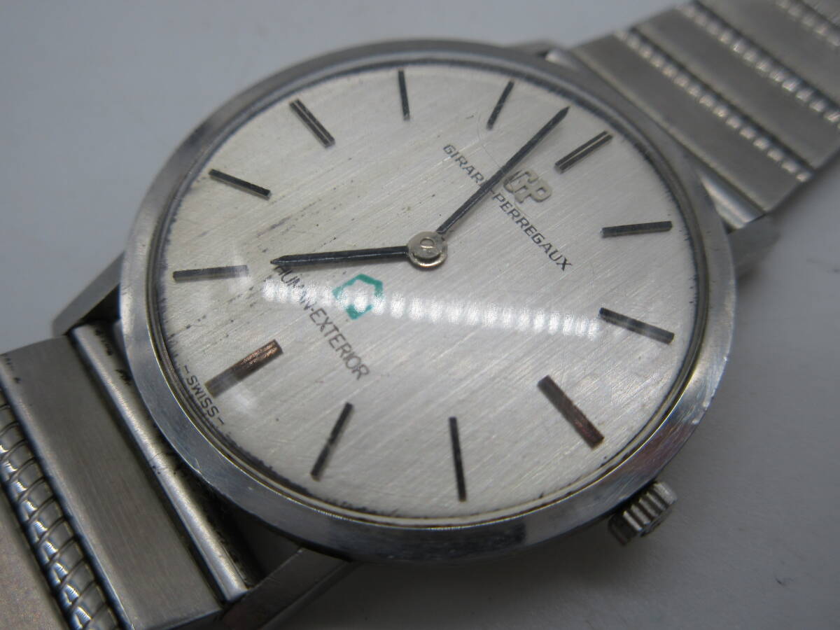 【★１円～★現状販売！】[UK19393]腕時計 GIRARD-PERREGAUX 手巻き メンズ ヴィンテージ [100-756/17JEWELS] ★おそらく記念品です★_画像9