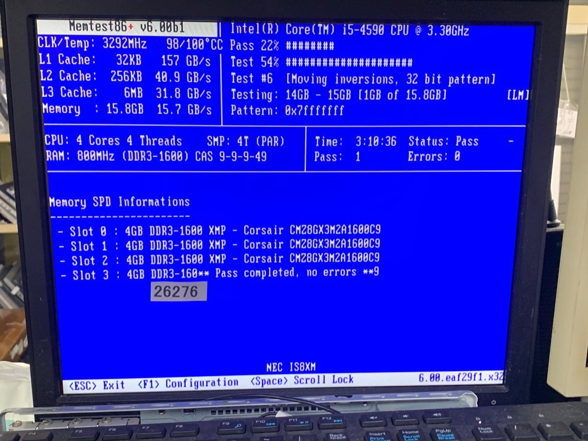 CORSAIR PC3-12800U 16GB 4GB 4枚 16GB DDR3 デスクトップ用 メモリ DDR3-1600 240ピン ECC無し DDR3 DESKTOP RAM_画像5