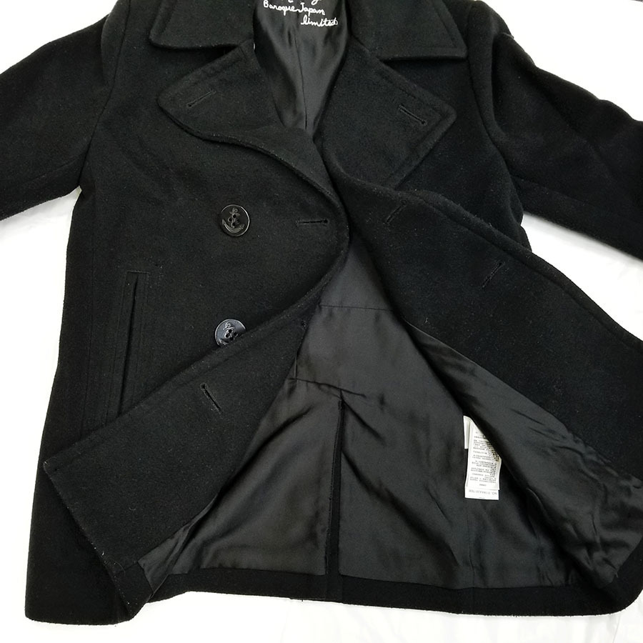 マウジー MOUSSY◆秋冬Pコート ブルゾン【1】ブラック ショート丈 上着 レディースアウター◆No.7119_画像6