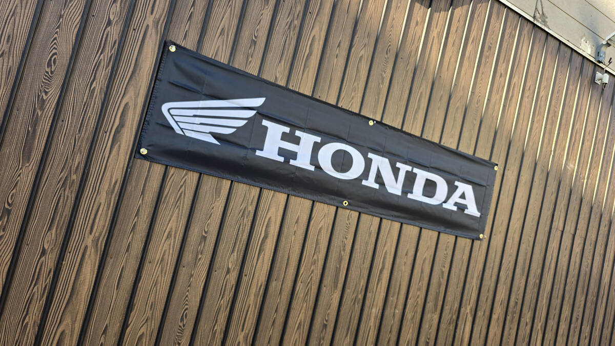 ホンダ フラッグ 450x1800㎜ HONDA R25 装飾 バイク ガレージ アメリカン雑貨 ポスター USA インテリア レーシング 旗 バナー 看板 旗_画像4