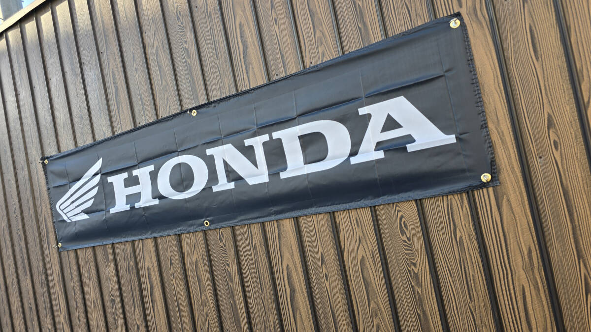 ホンダ フラッグ 450x1800㎜ HONDA R25 装飾 バイク ガレージ アメリカン雑貨 ポスター USA インテリア レーシング 旗 バナー 看板 旗_画像6