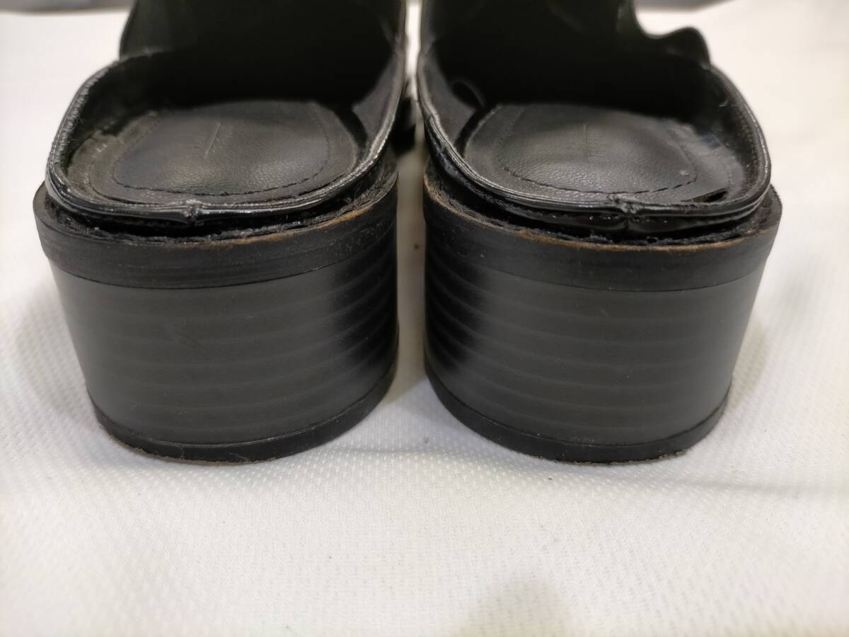 ZARA　ザラ　エナメルミュール　ブラック　37（23.5cm相当）レディース_画像6