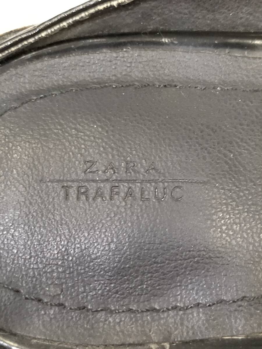 ZARA　ザラ　エナメルミュール　ブラック　37（23.5cm相当）レディース_画像3