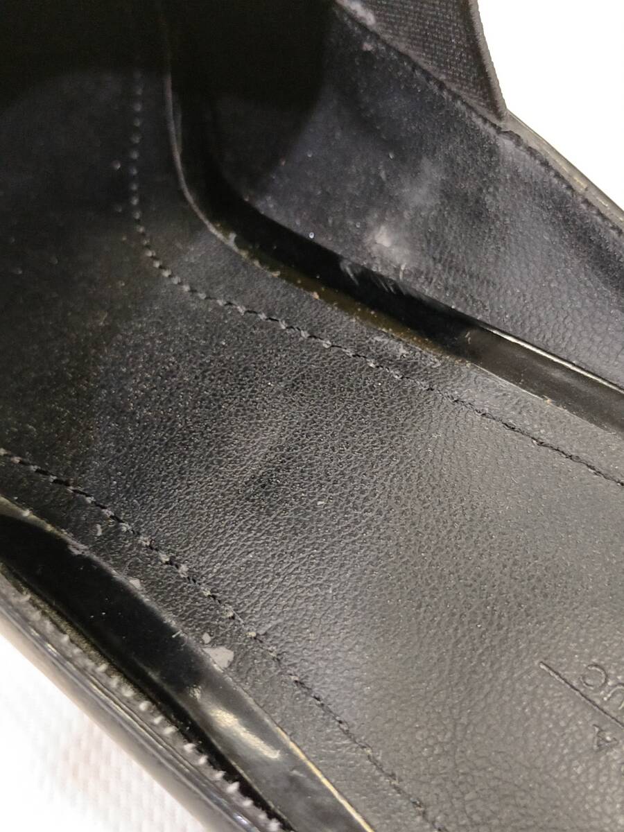 ZARA　ザラ　エナメルミュール　ブラック　37（23.5cm相当）レディース_画像10