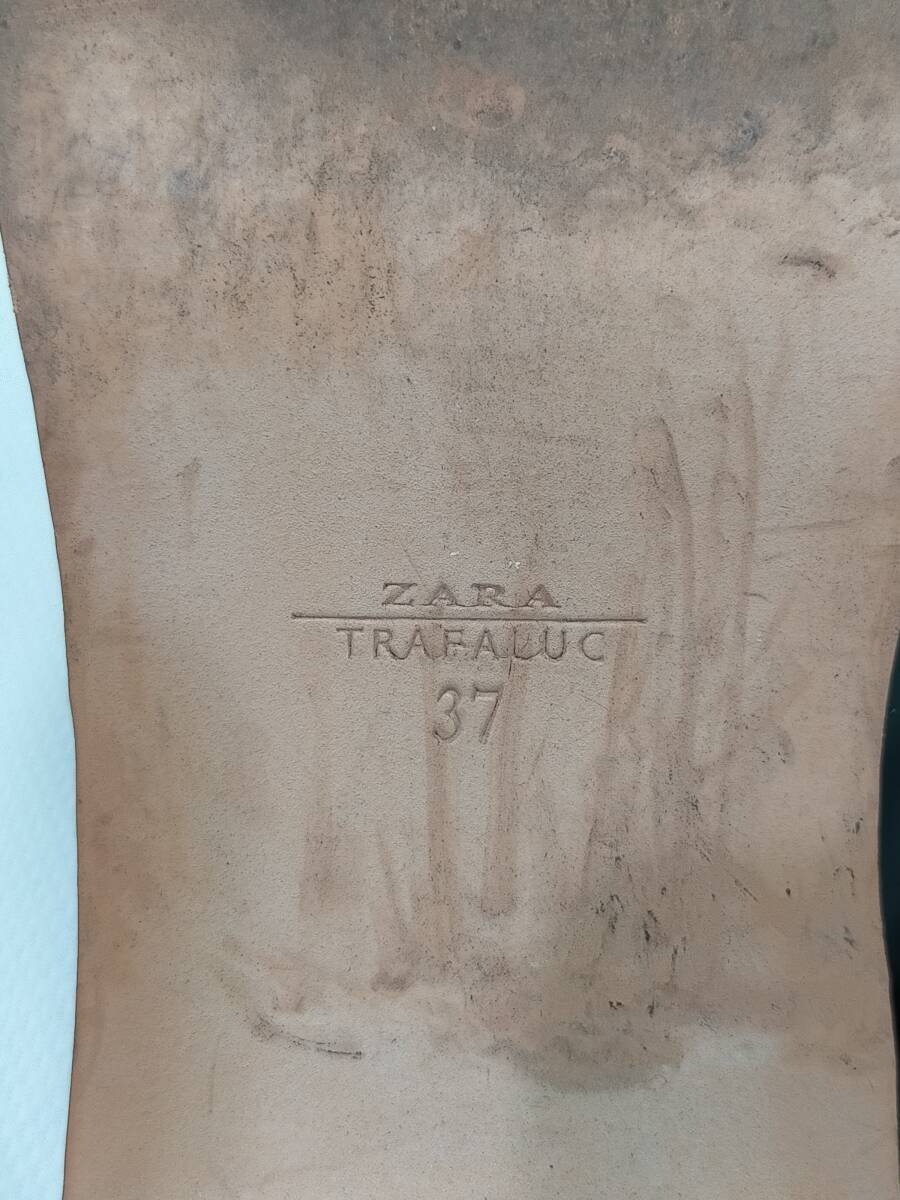 ZARA　ザラ　エナメルミュール　ブラック　37（23.5cm相当）レディース_画像4