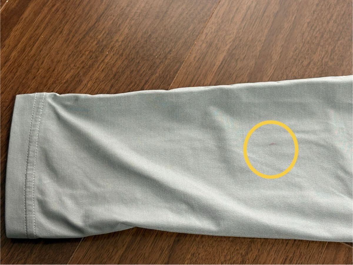 アディダス トレーニングトップ グレー サッカー ジュニア 140サイズ 中古_画像8